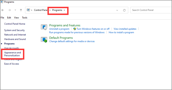모양 및 개인 설정을 선택하세요