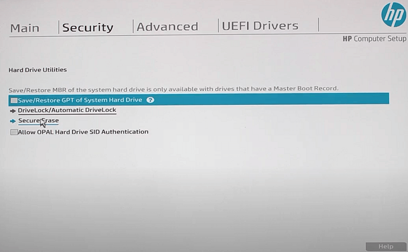 보안 지우기 SSD