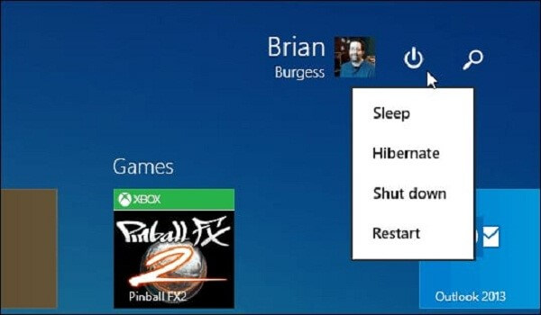 Windows 8.1 절전 옵션