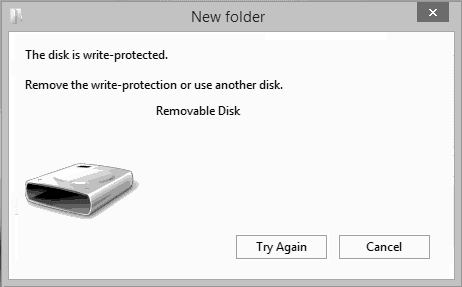 the-disk-is-write-protected