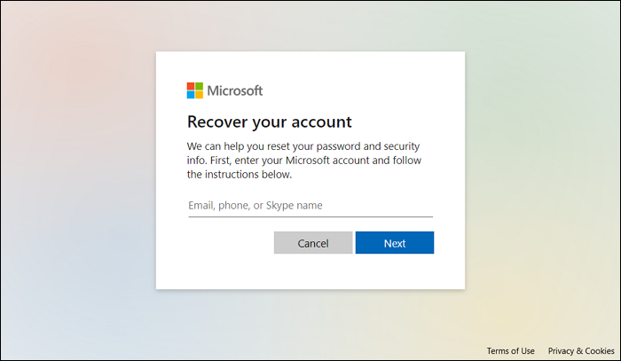 microsoft-account-1을-사용하여-잠금-해제