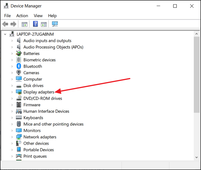 디스플레이 드라이버 업데이트