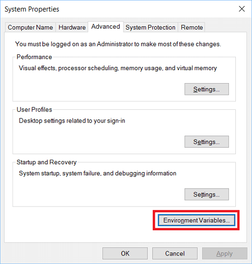 PATH 시스템 환경 Viriables를 업데이트하여 CMD가 작동하지 않는 문제를 수정합니다.