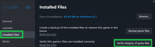 게임 파일 확인