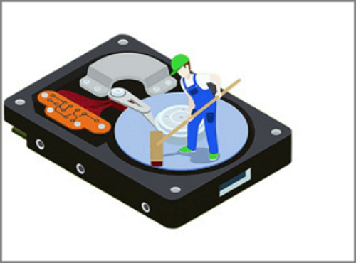 하드 드라이브를 닦아