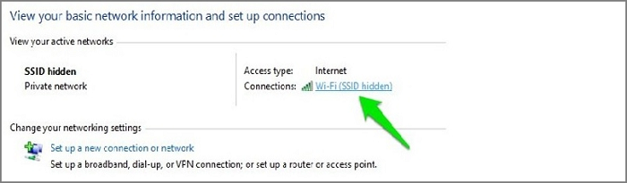 와이파이 이름을 선택