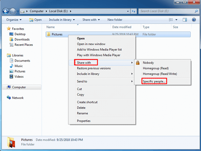 네트워크 공유 링크 생성-5