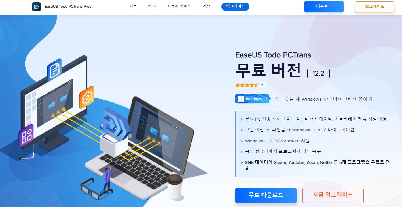 EaseUS Todo PCTrans VS Zinstall 이들과 더 나은 차이점 EaseUS