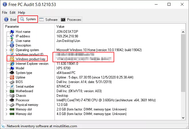 free pc audit 사용방법