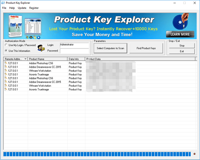 product key explorer 사용방법
