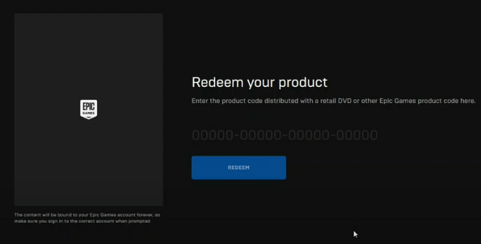 epic game로 제품 키 찾기3