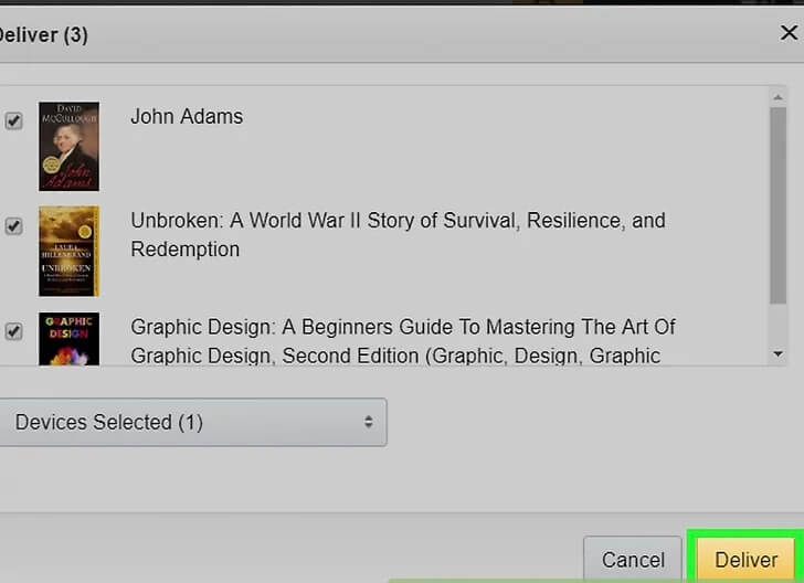 킨들북 이전 확인