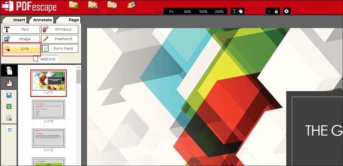 PDF에 링크 삽입