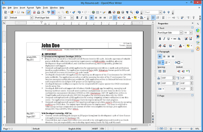 오픈 소스 PDF 편집기-Apache OpenOffice Draw