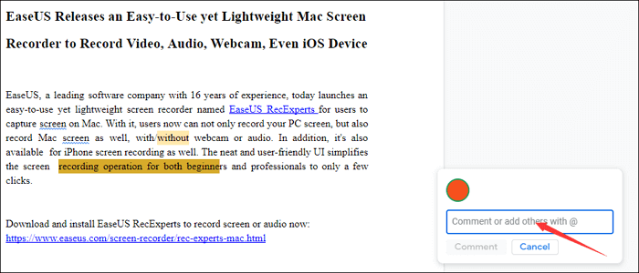pdf 구글에 코멘트 추가