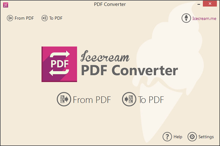 Windows 용 아이스크림 PDF 변환기