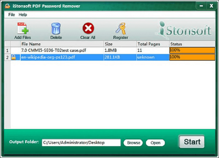 Mac 용 iStonsoft PDF 암호 리무버