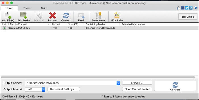 Mac에서 최고의 XML to PDF 변환기