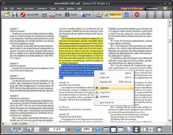 nuance pdf 변환