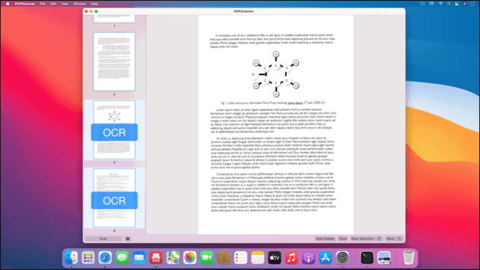 스캔 한 PDF 문서 저장