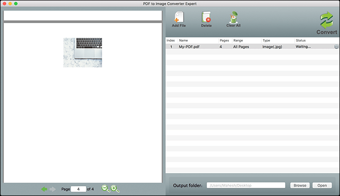 pdf to image converter를 사용하여 pdf에서 이미지 추출
