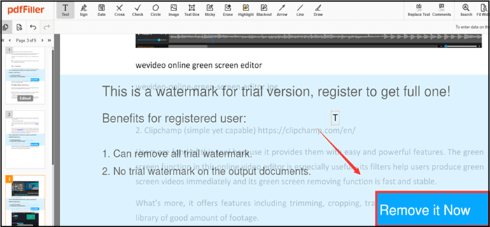온라인 PDF 워터 마크 제거기-pdfFiller