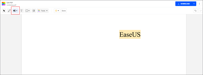 smallpdf 무료 온라인 PDF 형광펜