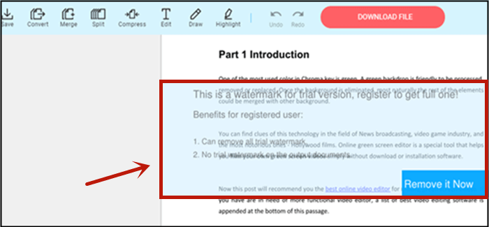 온라인 PDF 워터 마크 리무버-Soda PDF