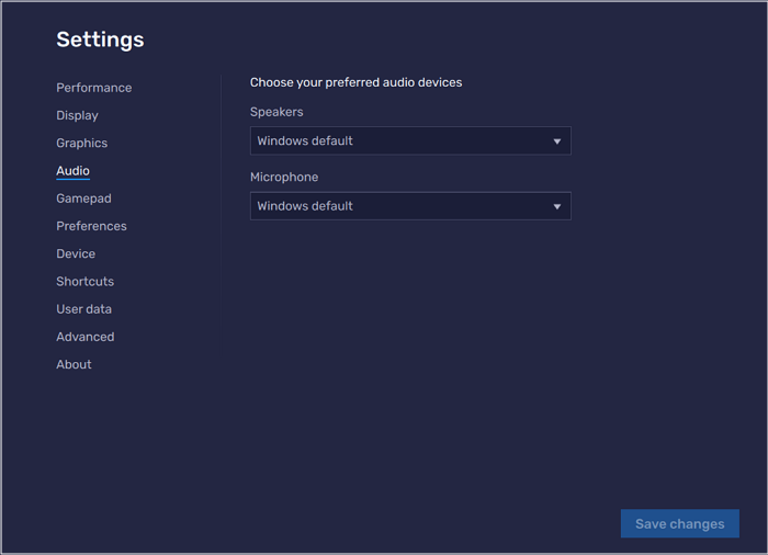 Bluestacks에서 설정 조정