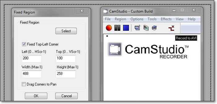 camstudio 스크린 샷