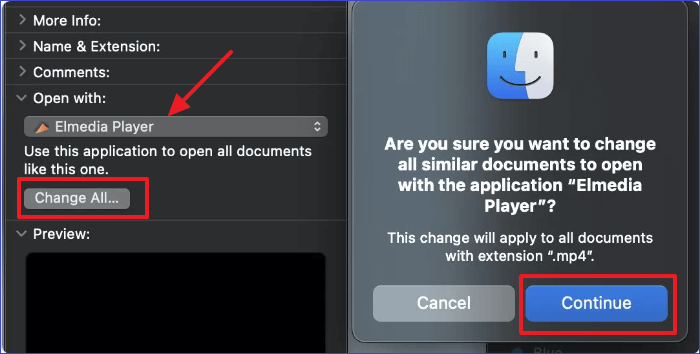 모든 파일에 대한 기본 비디오 플레이어 변경