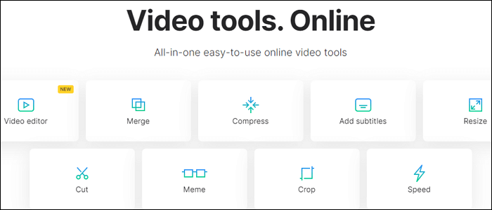 Clideo로 오디오 자르기