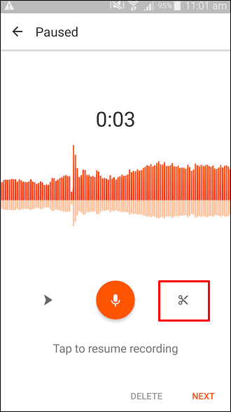 사운드클라우드 인터페이스 녹음