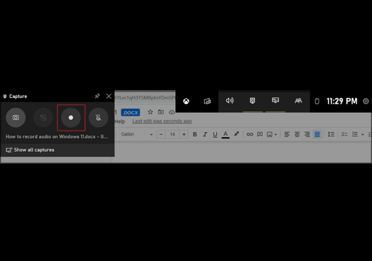 윈도우 11에서 녹화 시작