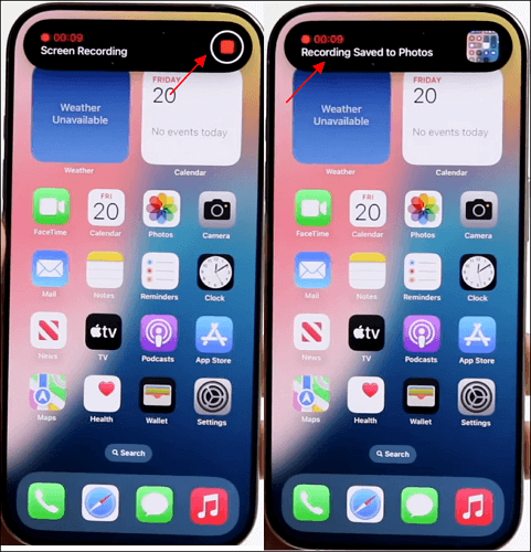 아이폰 유튜브 라이브 녹화 중지