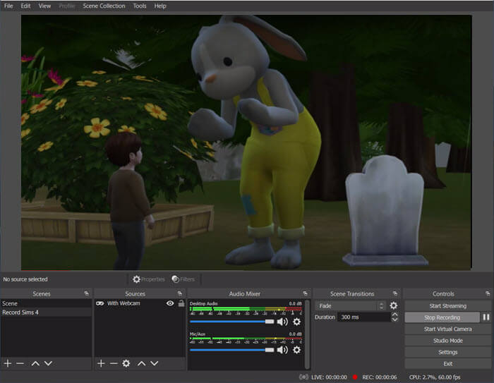 obs 스튜디오 기록 게임
