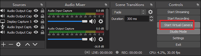obs 가상 카메라