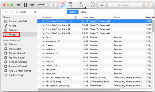 iTunes를 사용하여 Mac에서 MP3 재생