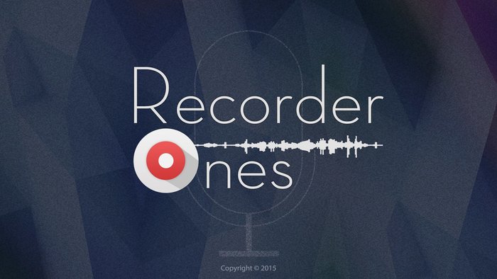 음성 녹음을 위한 Recorder Ones