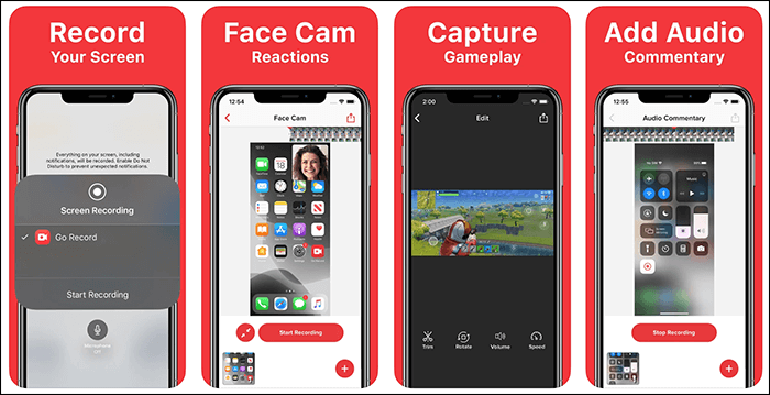 Go Record를 사용하여 iPhone에서 오디오로 화면을 녹음하세요.