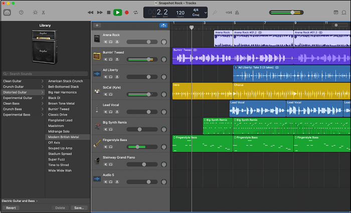 Mac용 FLAC 녹음기 - GargeBand