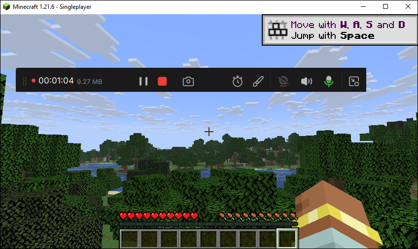 게임 녹화 작업 표시줄