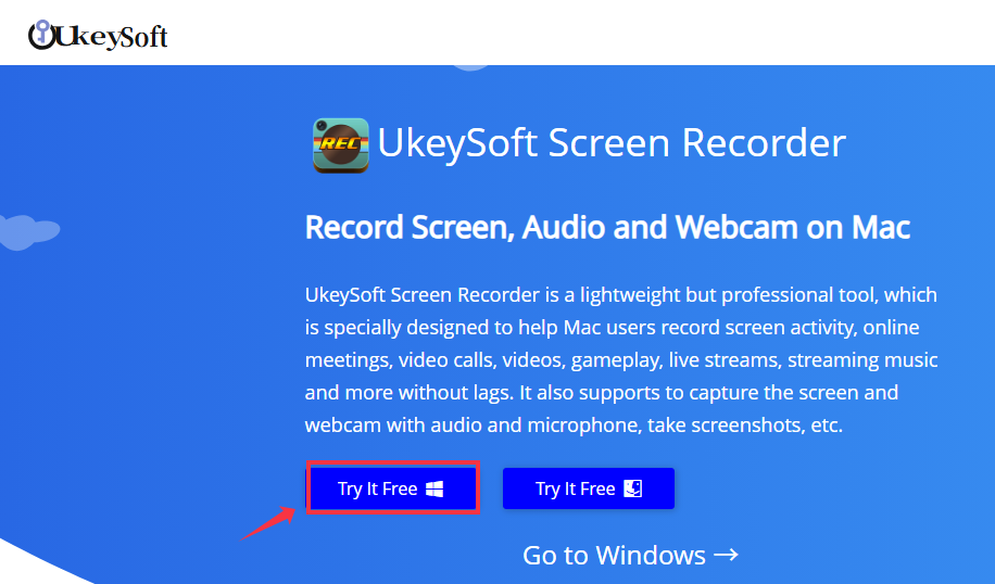 UkeySoft 넷플릭스 화면 녹화 방법 2