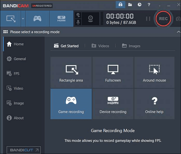 게임 모드 선택
