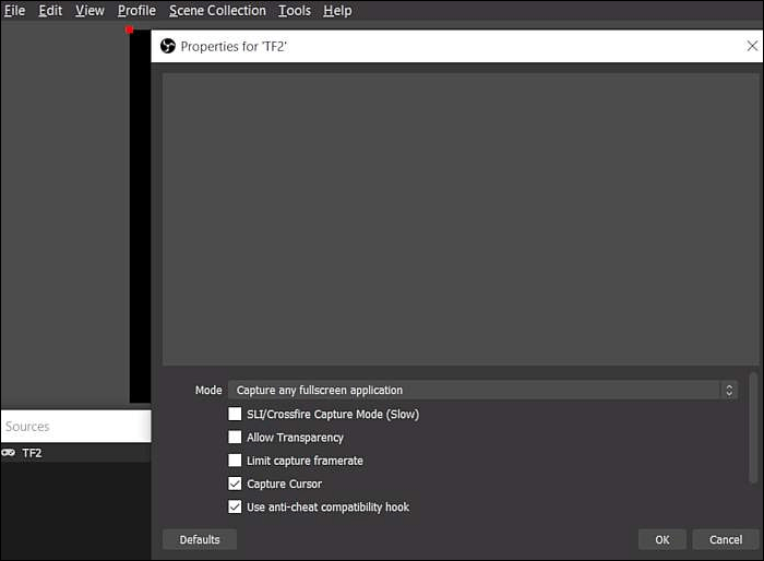 녹음 영역 선택