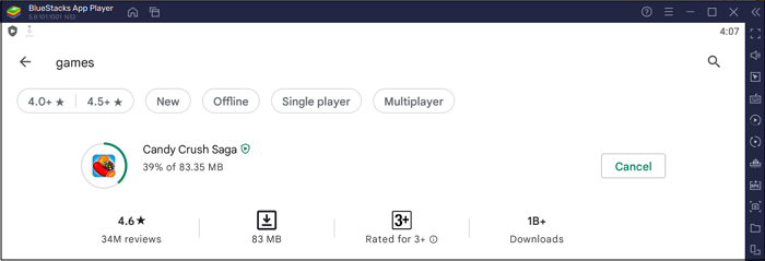 응용 프로그램 설치