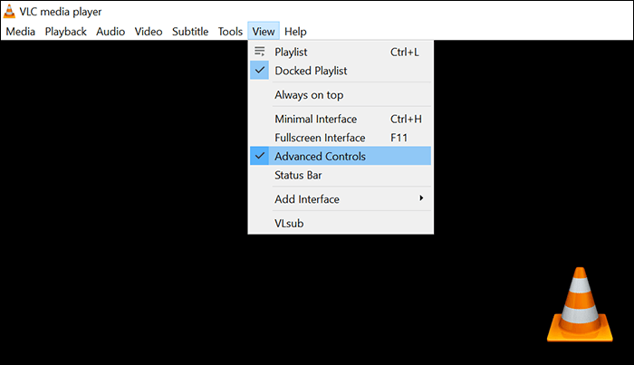 vlc 녹화 옵션 활성화