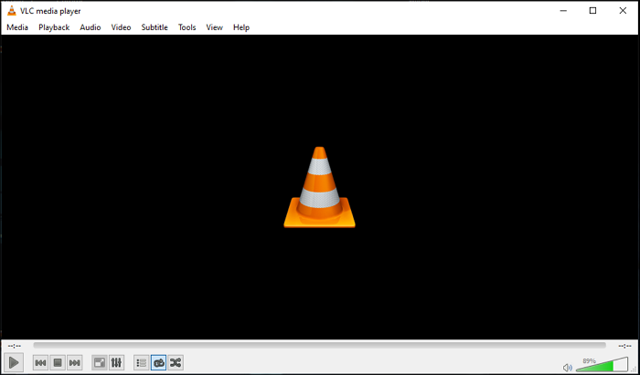 VLC 미디어 플레이어로 MOV 재생