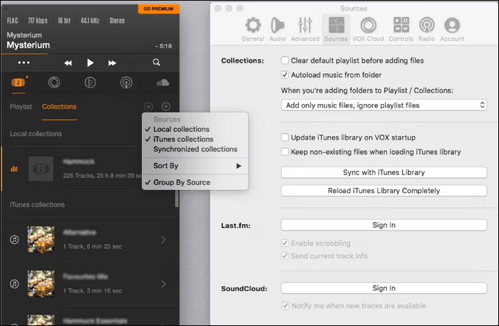 Vox로 Mac에서 MP3 재생