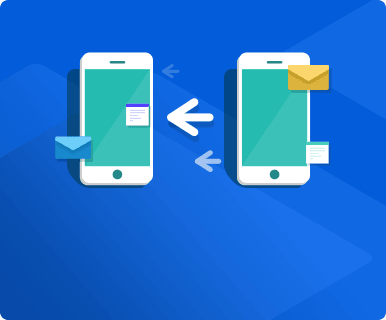 전화로 메시지 전송